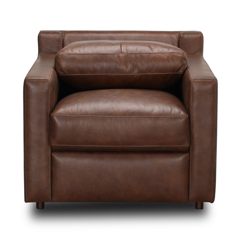 Belgrade Genuine Leather Club Chair & Reviews Joss & Main